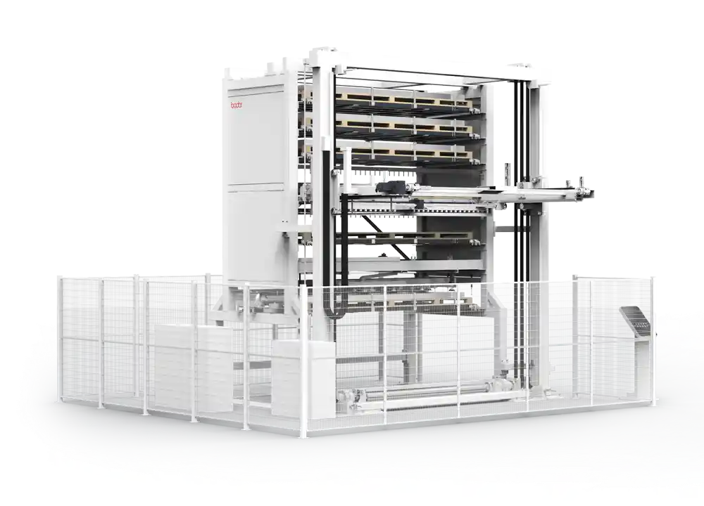 Bodor iTower automatic sheet loading unloading and storage tower