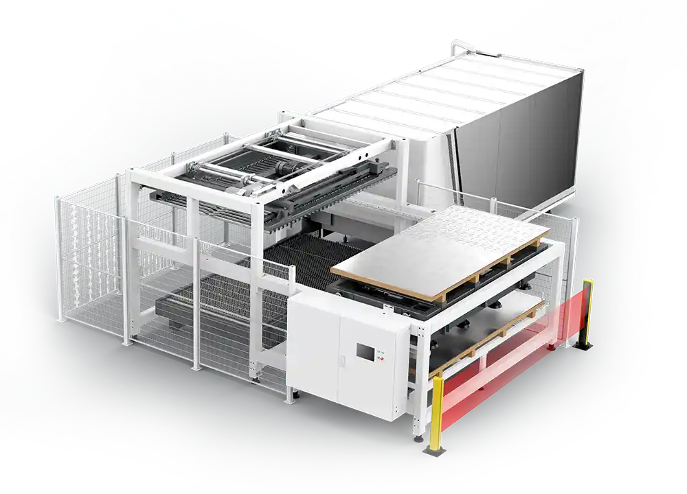 Bodor iTrans fully automatic sheet loading and unloading system