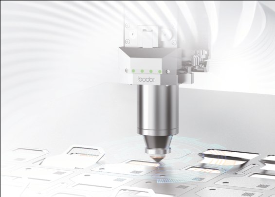 BodorGenius laser cutting head on a Bodor P Series fiber laser